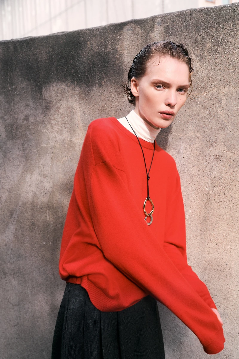 Fine-Knit Cashmere Sweater