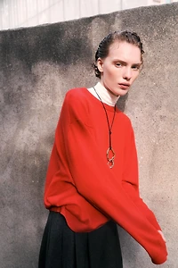 Fine-Knit Cashmere Sweater