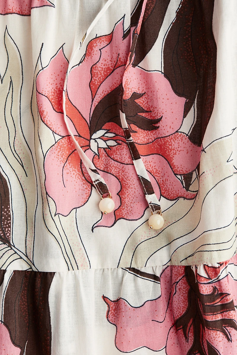 Robe longue en coton