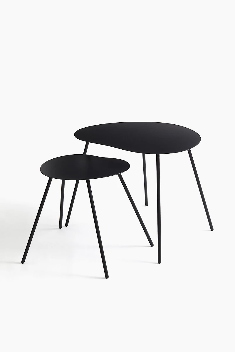 Ensemble de tables d'appoint en métal