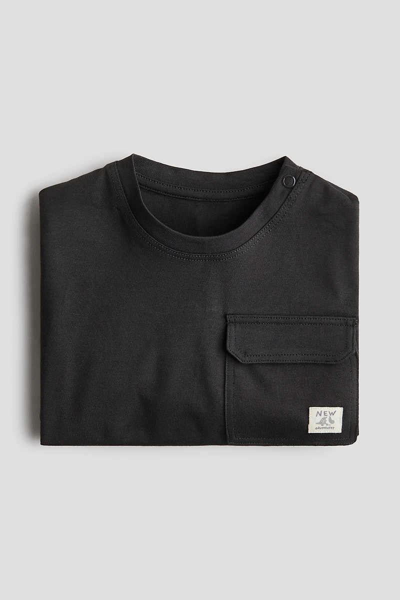 Pocket-Detail Jersey Shirt
