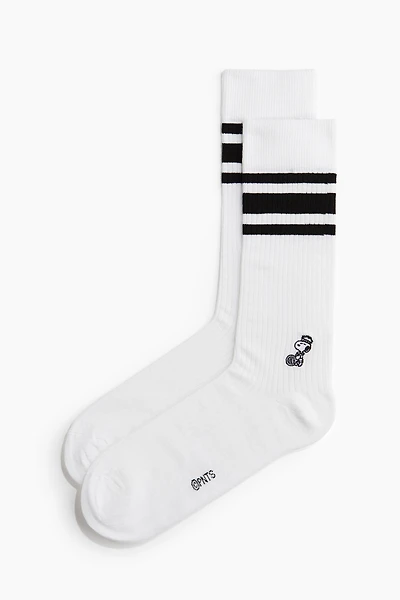 Chaussettes côtelées