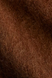 Haut en mohair mélangé avec col cheminée