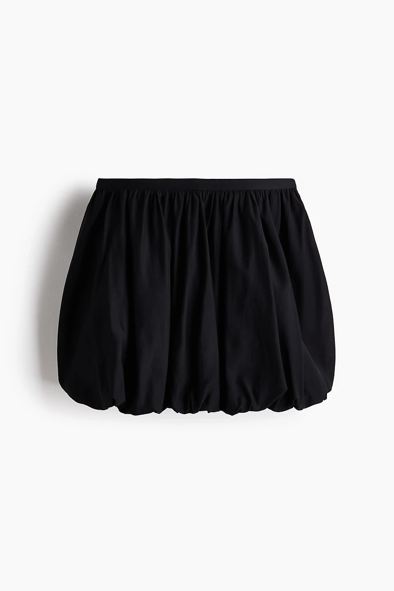 Bubble-Hem Mini Skirt