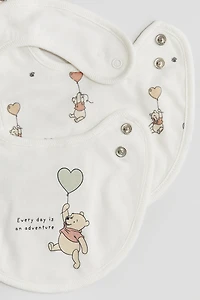 2-pack Printed Cotton Jersey Bibs