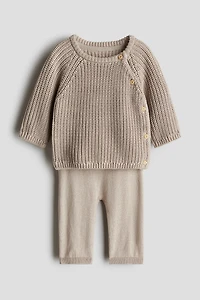 2-piece Knit Cotton Set