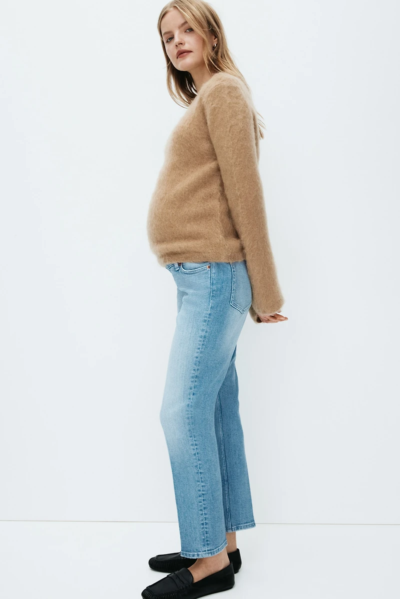 MAMA Slim Straight Ankle Jeans