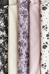5-pack Long-sleeved Cotton Tops
