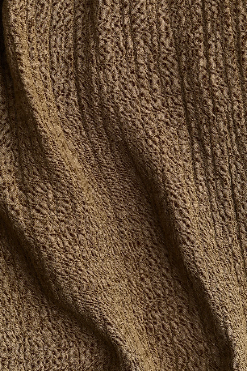Straight-Leg Muslin Pants