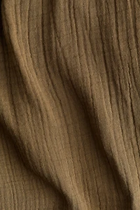 Straight-Leg Muslin Pants