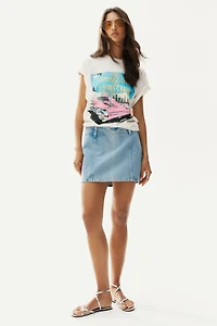 Denim Mini Skirt