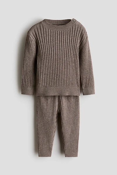 2-Piece Wide-Rib Cotton Set