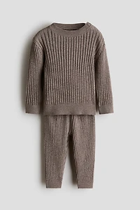 2-Piece Wide-Rib Cotton Set