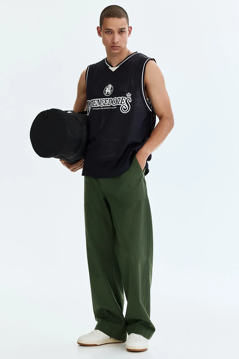 Camisole décontractée en filet imprimé