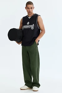 Camisole décontractée en filet imprimé