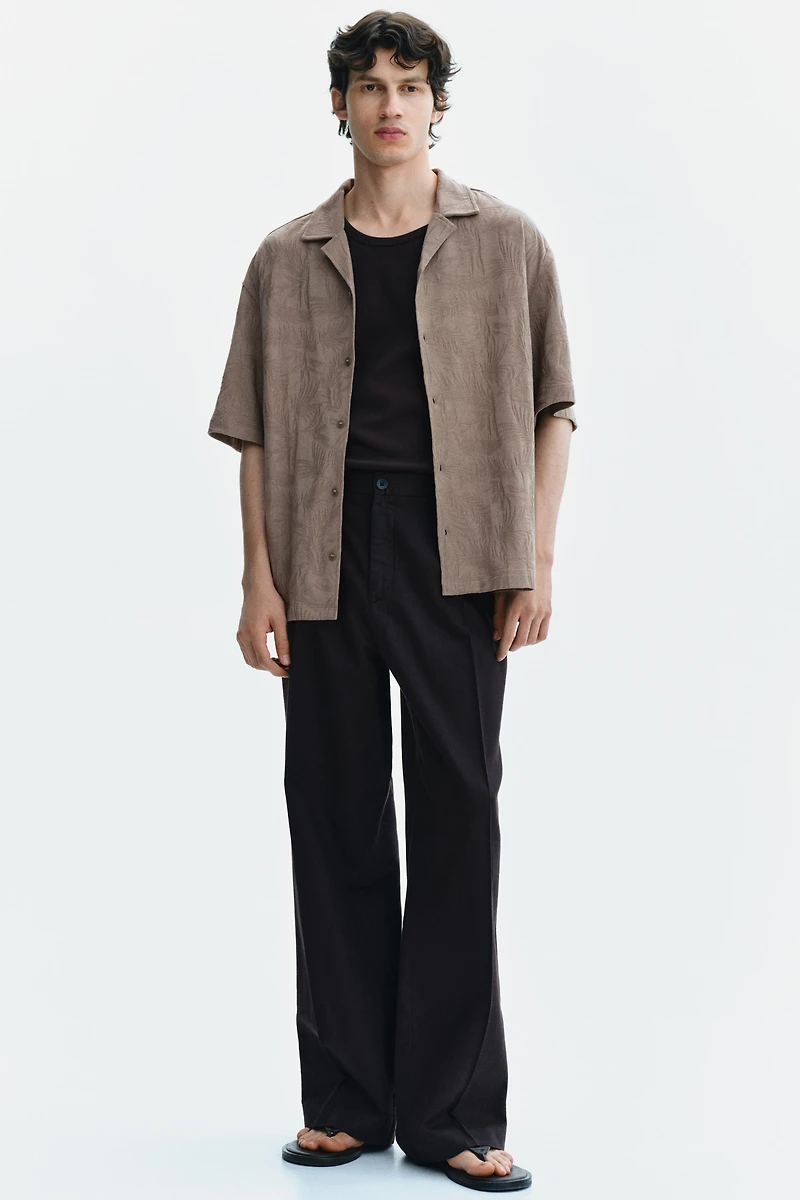 Chemise décontractée en jersey jacquard