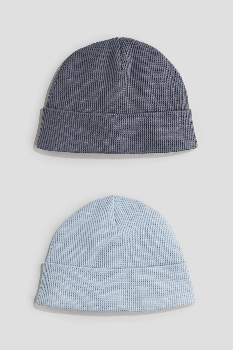 2-Pack Cotton Beanies