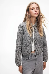 Quilted Denim Jacket