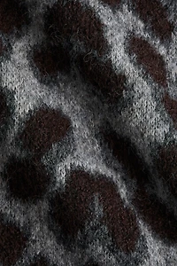 Chandail carré en tricot jacquard