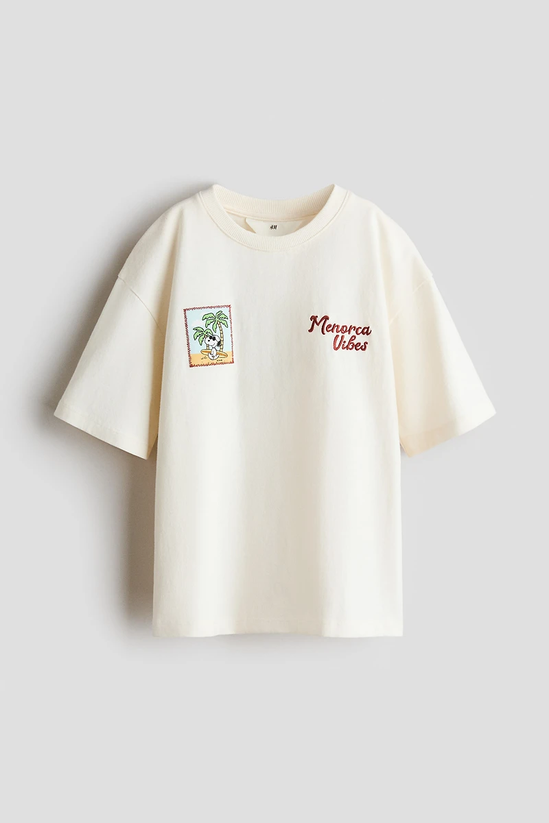 Loose-fit printed T-shirt