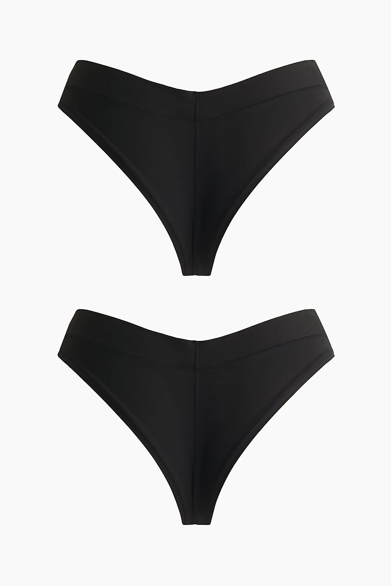 2-Pack Microfiber Brazilian Briefs