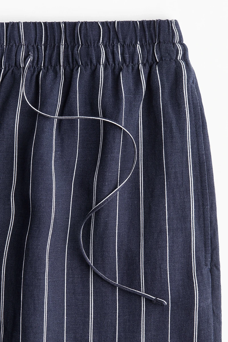 Linen-Blend Pants