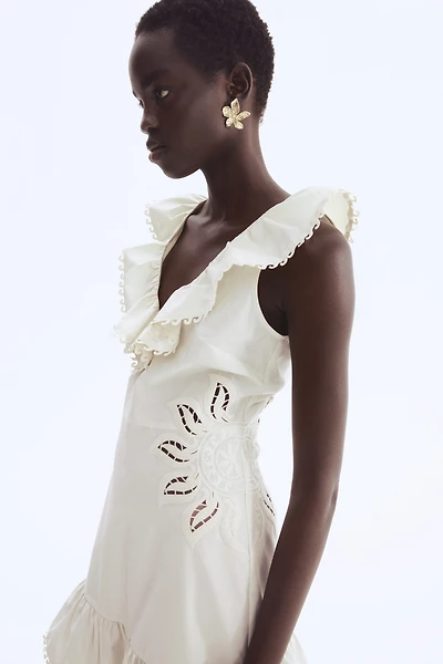 Eyelet-Embroidered Dress