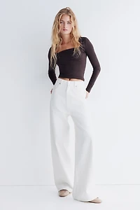 Long-Sleeved Microfiber Top