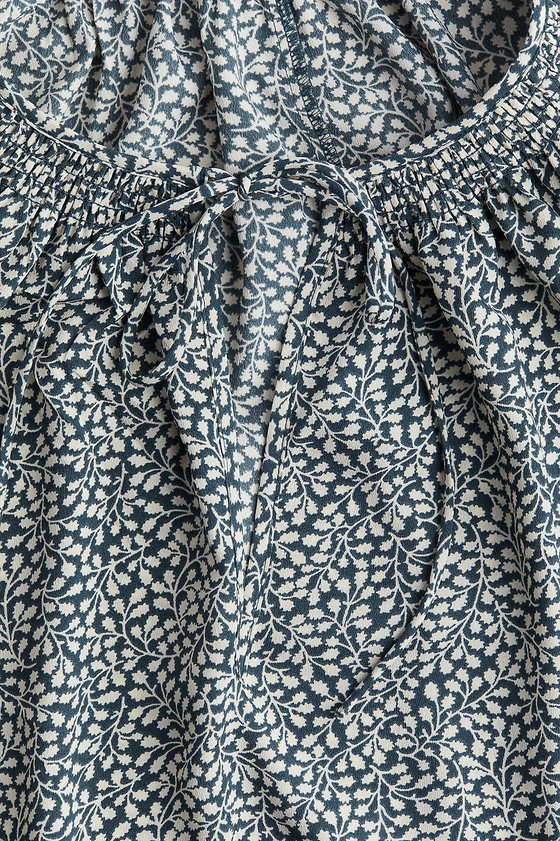 Oversized Crêpe Blouse