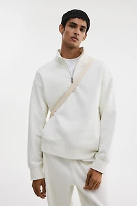 Loose Fit Half-Zip Sweatshirt