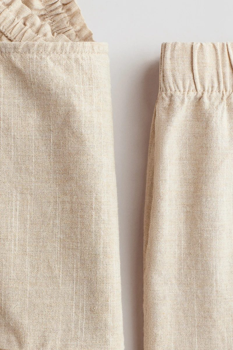 2-Piece Ruffle-Trimmed Cotton Set