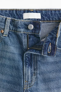 Short taille haute en denim