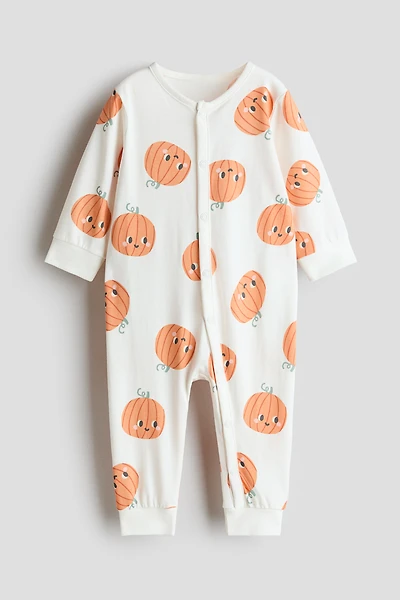Patterned Pajama Jumpsuit