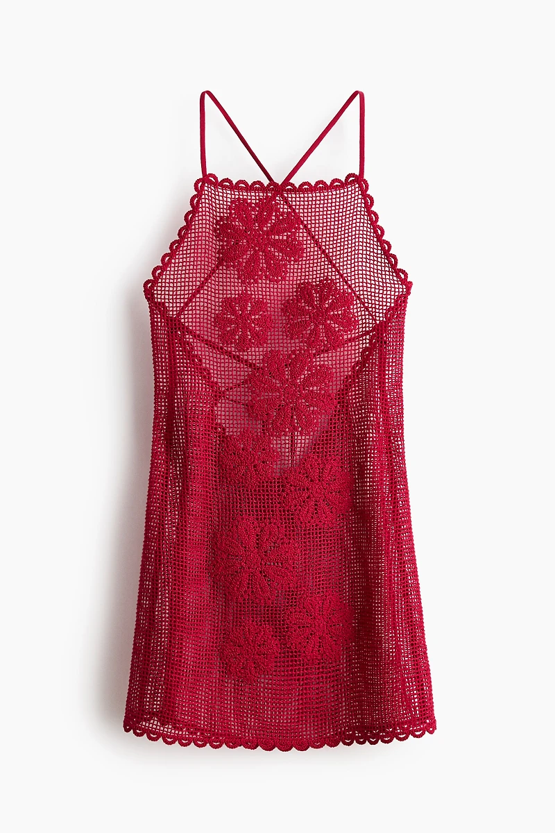 Robe de plage d’aspect crochet