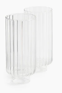 2-Pack Fluted Highball Glasses