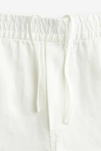 Regular Fit Linen Shorts