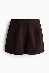 Dressy Linen-Blend Shorts