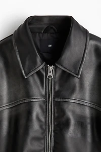 Veste classique en tissu enduit