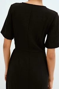 MAMA Nursing Wrap Dress