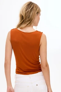 Haut en jersey avec encolure bénitier