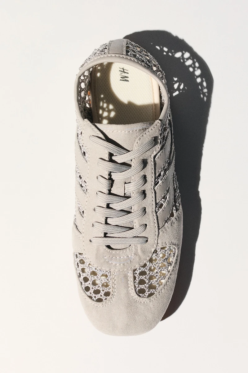 Crochet-Look Sneakers
