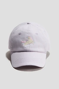 Cap with Embroidered Detail