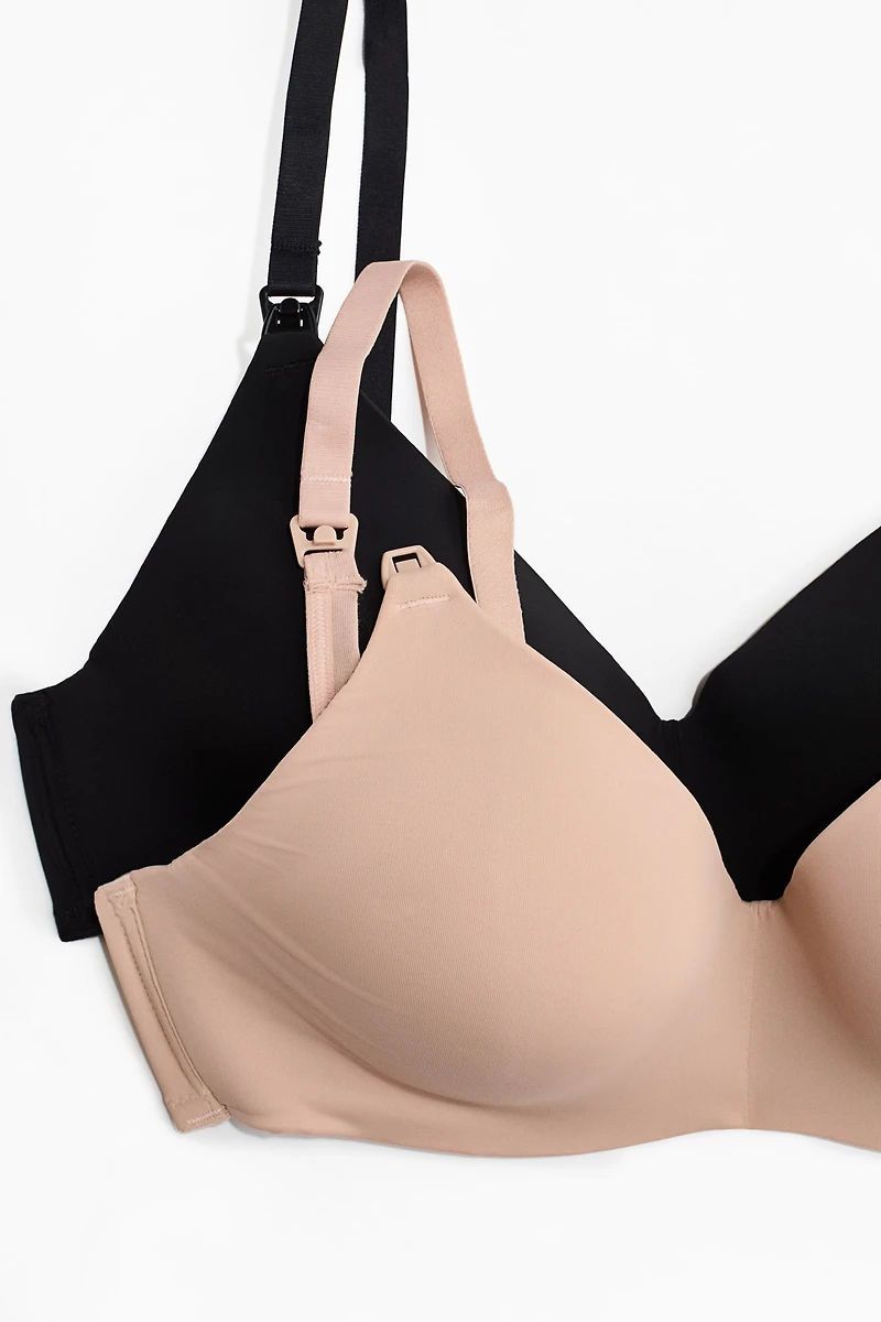 MAMA 2-pack Padded Soft-cup Nursing Bras