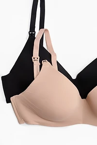 MAMA 2-pack Padded Soft-cup Nursing Bras