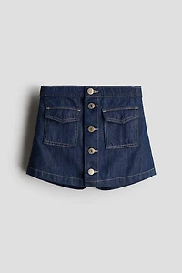 Cotton Denim Skort