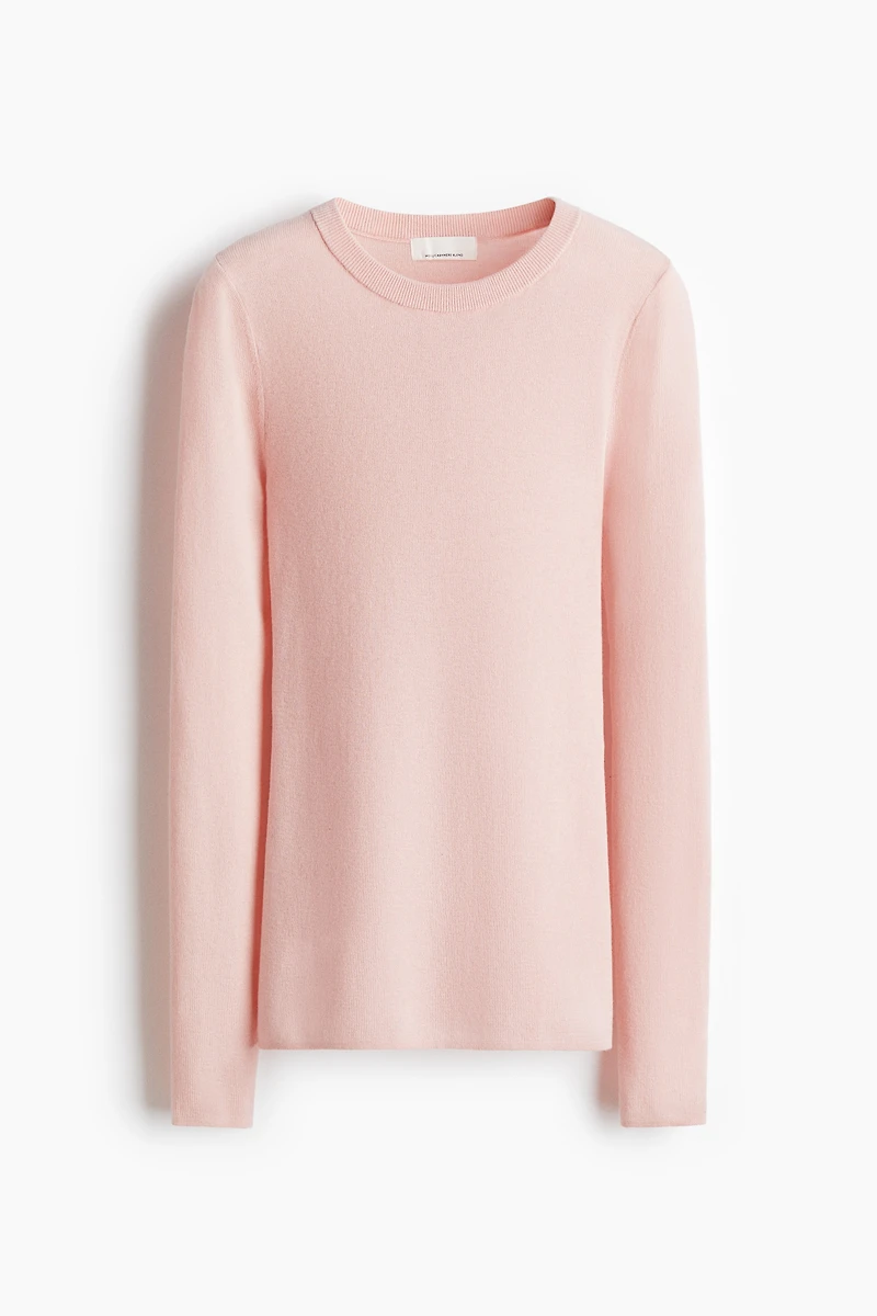 Fine-Knit Cashmere-Blend Top