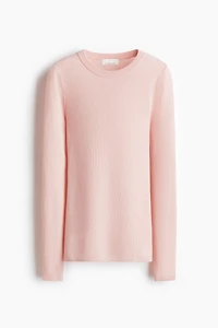 Fine-Knit Cashmere-Blend Top
