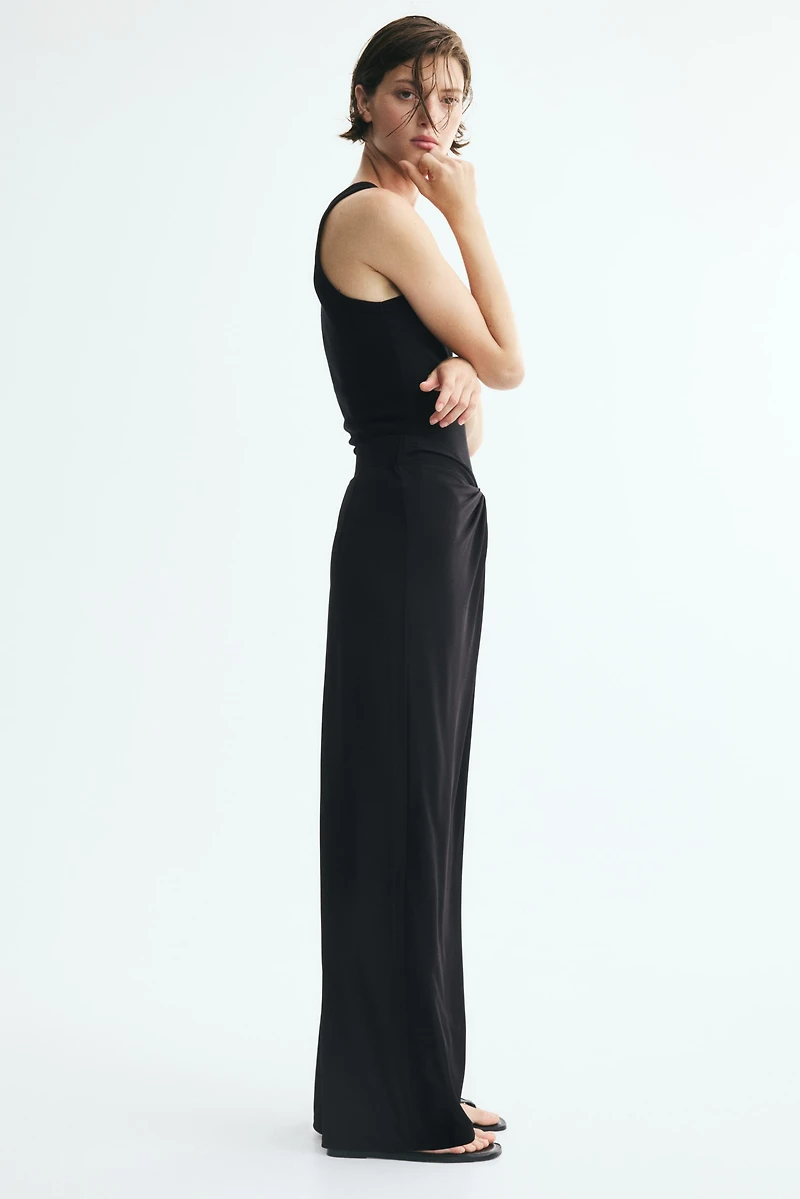 Twist-Detail Jersey Pants