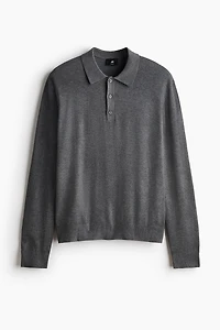 Regular-Fit Knit Polo Shirt