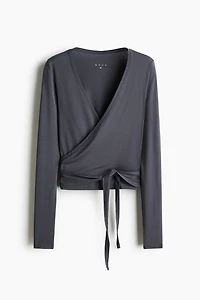 Haut de sport croisé en modal